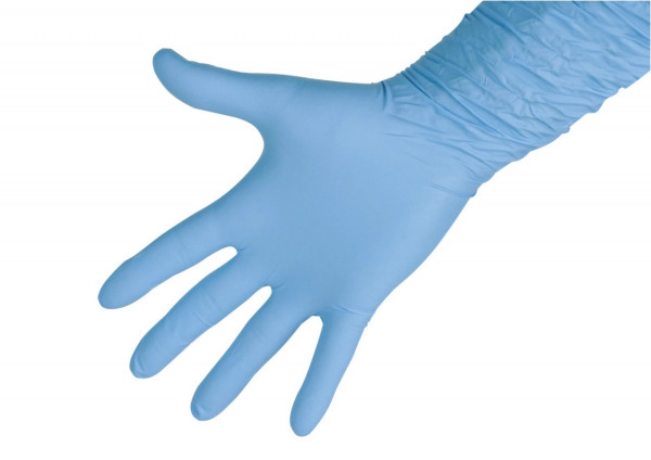 Einmalhandschuhe Nitrile Premium Plus mit extra langem Schaft