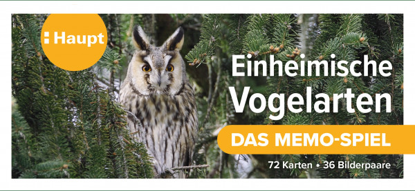 Memory-Spiel mit einheimischen Vogelarten von der Nordsee bis zu den Alpen