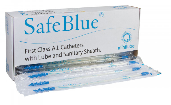 SafeBlue® Spirette Spiralkatheter steril & hygienisch verpackt, 100 Stück im Karton