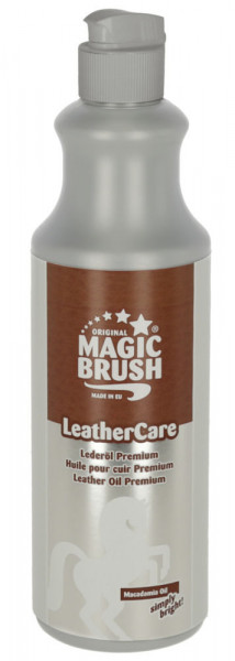 MagicBrush Lederöl Premium das richtige Pflegemittel für Zaumzeug, Sattel, Stiefel und alle Glattlederwaren