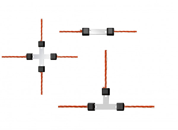 Weidezaunnetz-Reparaturset Litzclip® zum reparieren von elektrischen Weidezaunnetzen