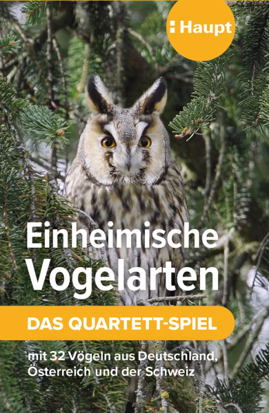 Einheimische Vogelarten – das Quartett-Spiel, 32 Karten in Faltschachtel