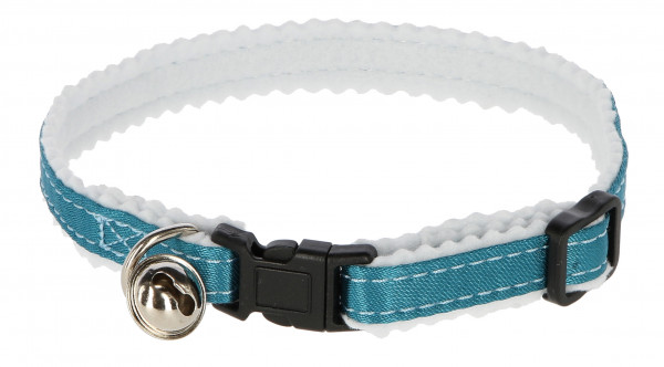 Halsband mit Glöckchen und Sicherheitsverschluss, blau