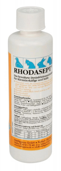 Stalldesinfektionsmittel RHODASEPT®, 250 ml in der Flasche