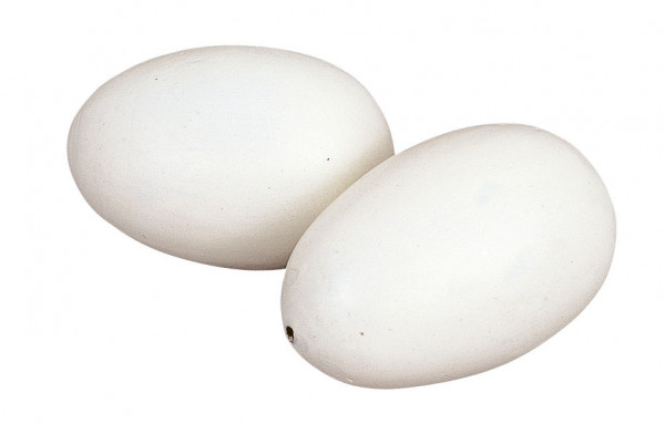 Nesteier aus Holz, Eier zum Einlegen in das Hühnernest als Lege- und Bruthilfe