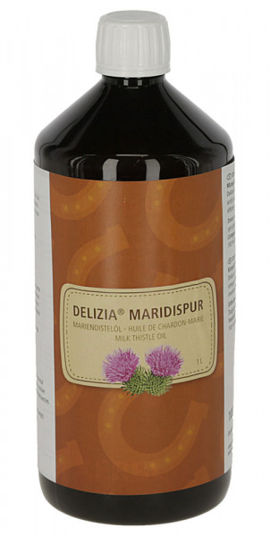 Delizia® Mariendistelöl Einzelfuttermittel für Pferde, 1000 ml