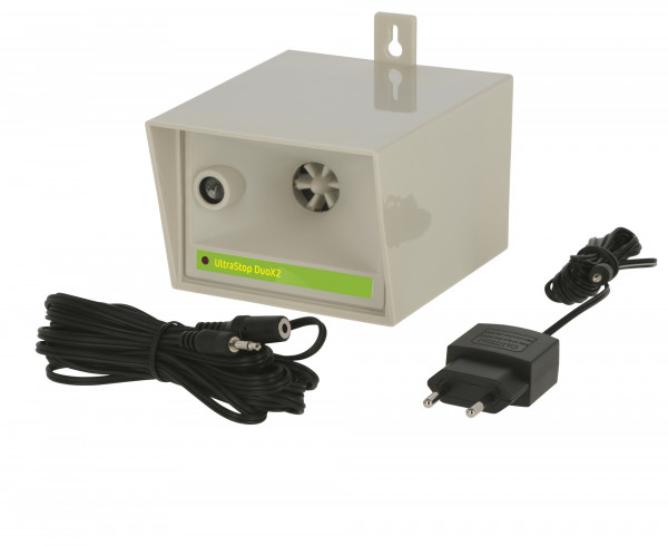 Ultraschallgerät DuoX2, vertreibt durch Ultraschall (20.000 - 65.000 Hz) Mäuse, Ratten, Katzen, Marder
