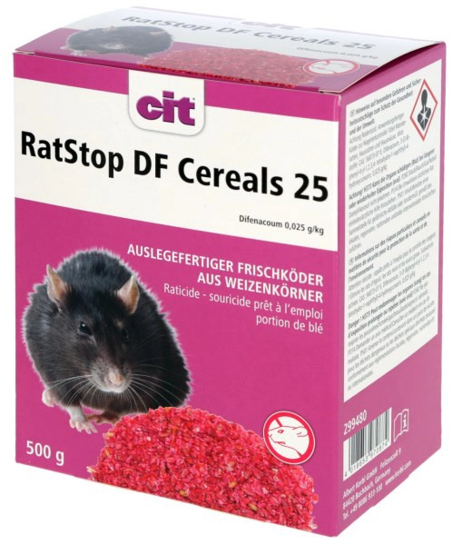 cit RatStop DF Cereal 25 - hochattraktiver Weizenköder, 500 g
